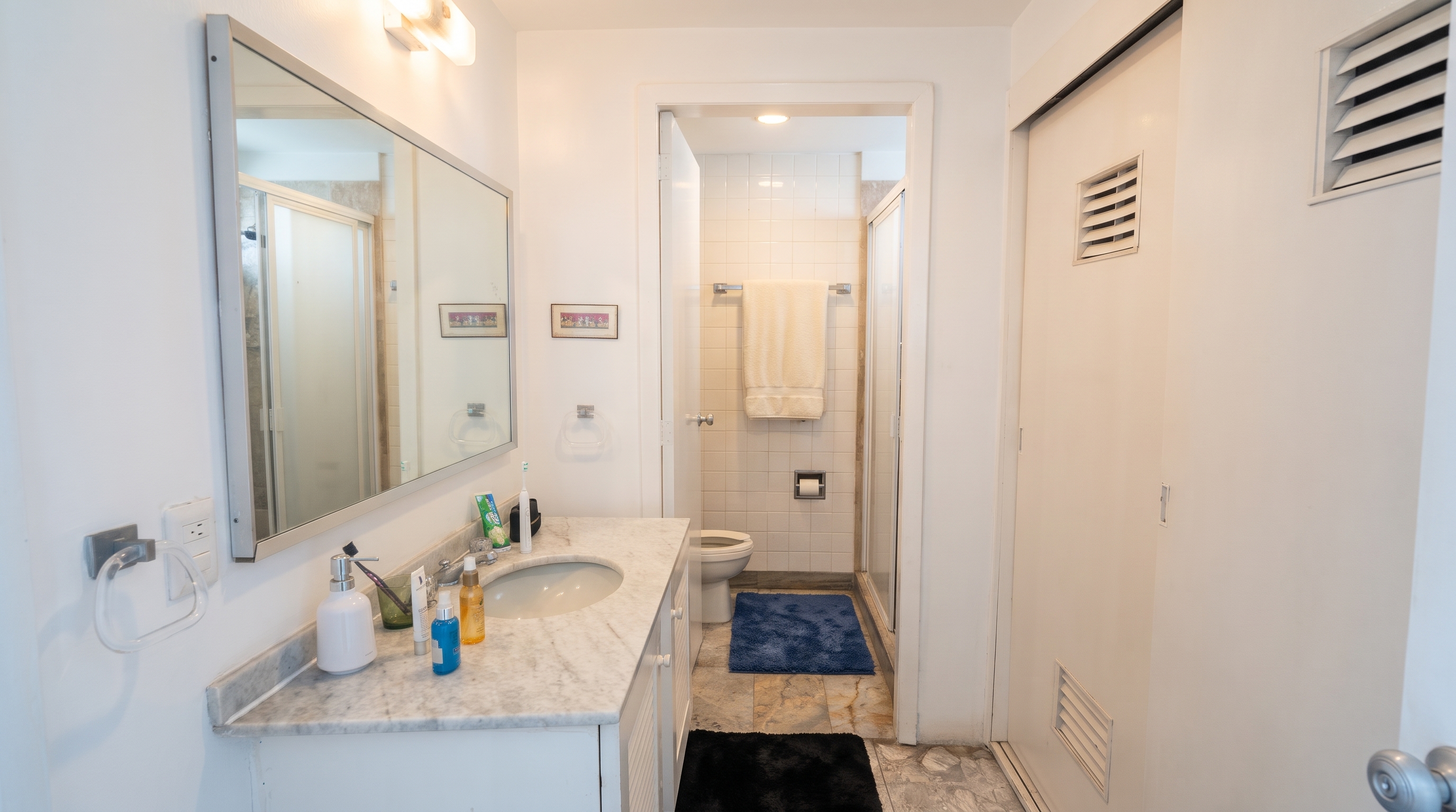 The loft bathroom